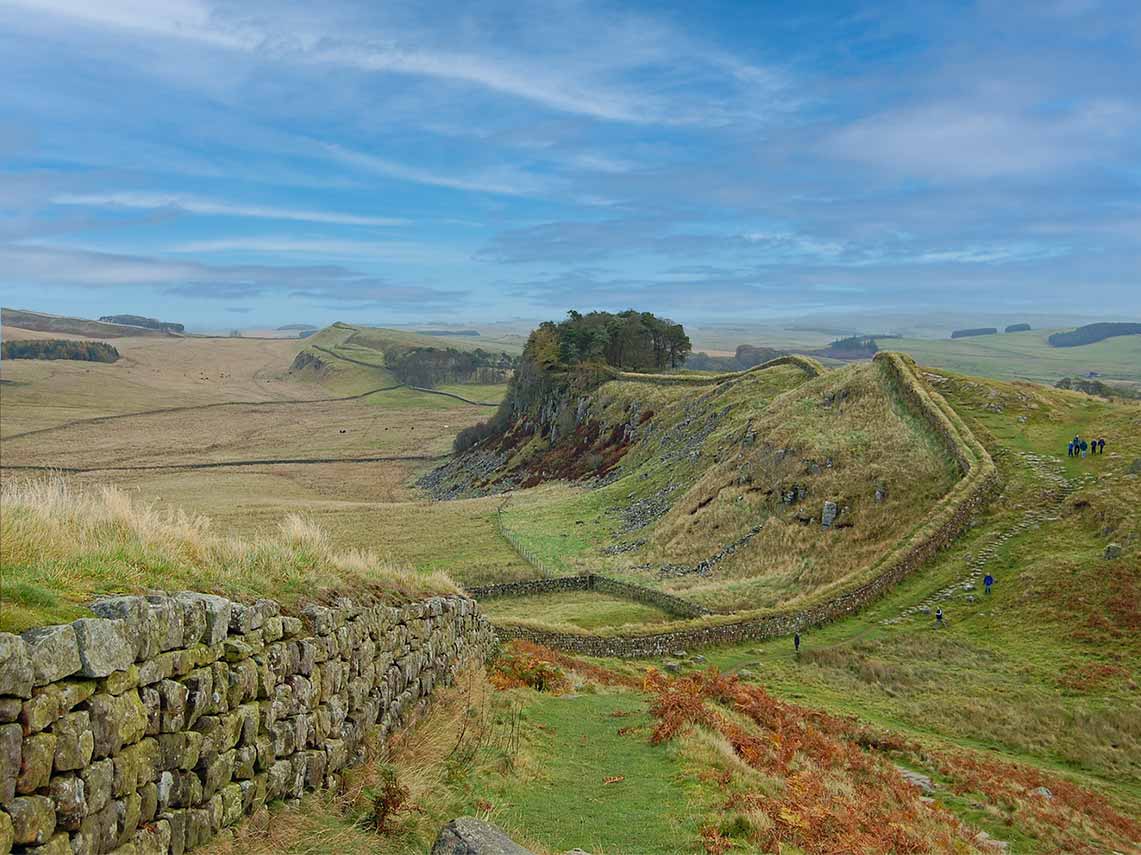 Private tour of original sections of hadrians wall