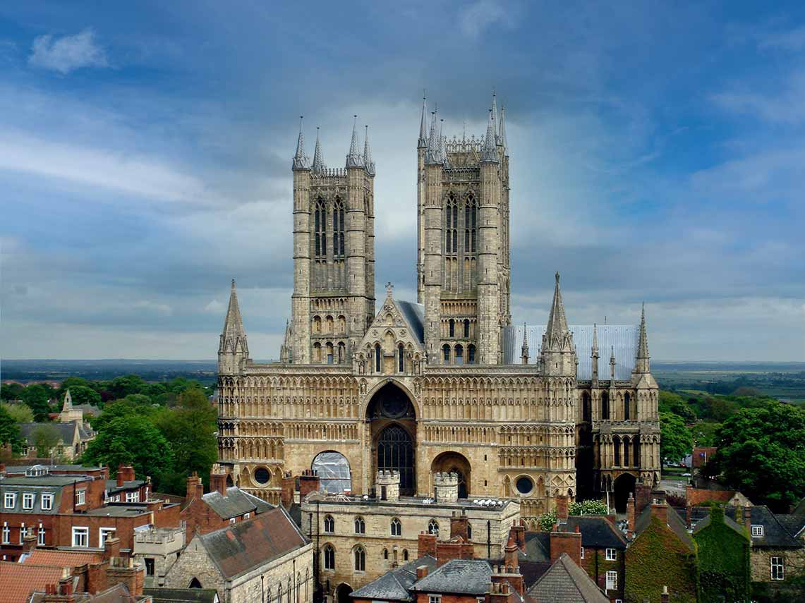 Lincoln Cathedral where the magna carta is held.
