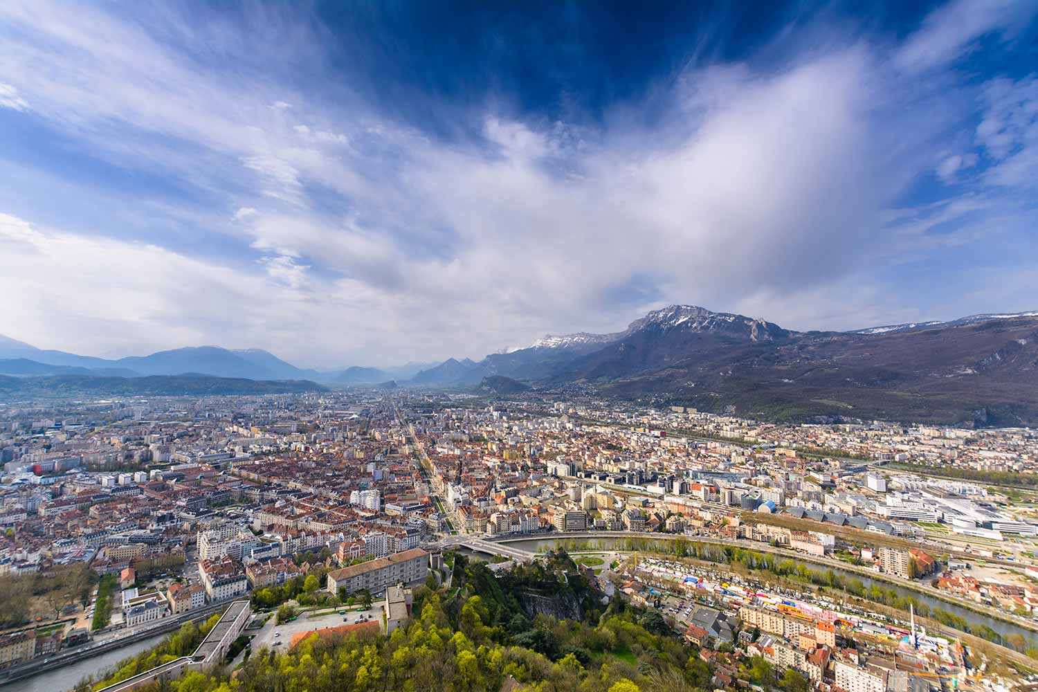 Grenoble City, France, French Alps
