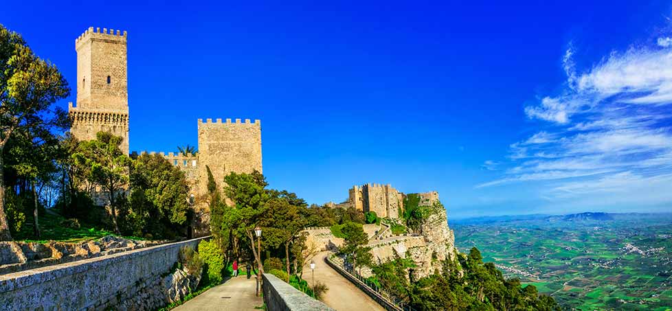 Erice Town, Italy southern Italy and Sicily tour.
