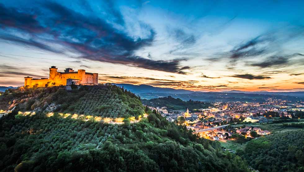 Rocca Albornoziana, Spoleto on 8 day itinerary.