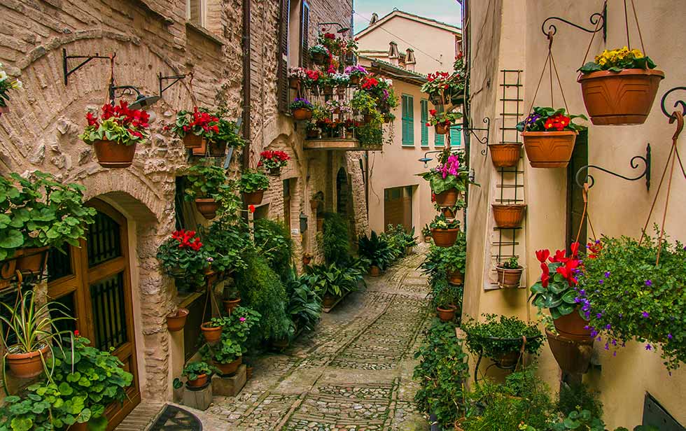 Spello, City of Flowers, Italy